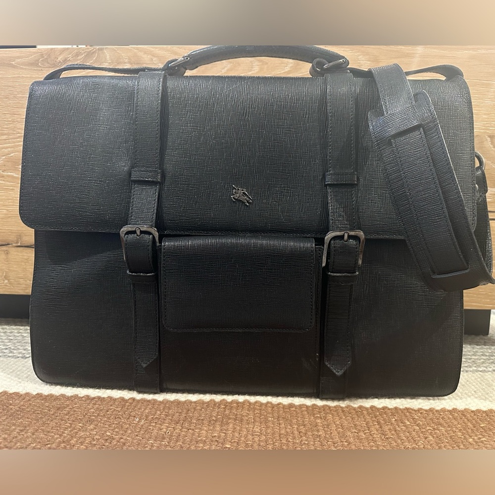 Burberry Black leather Briefcase/laptop